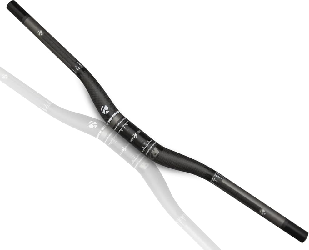 Carbon Handlebars, 31.8mm 3K Matt Glossy Riser Bars, 680-760mm, MTB & 