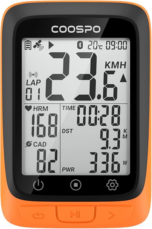 COOSPO Wireless GPS Bike Computer with Bluetooth/ANT+, Waterproof, 2.4