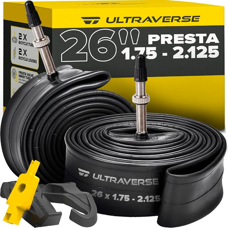 Ultraverse Bike Inner Tube, Fits 26