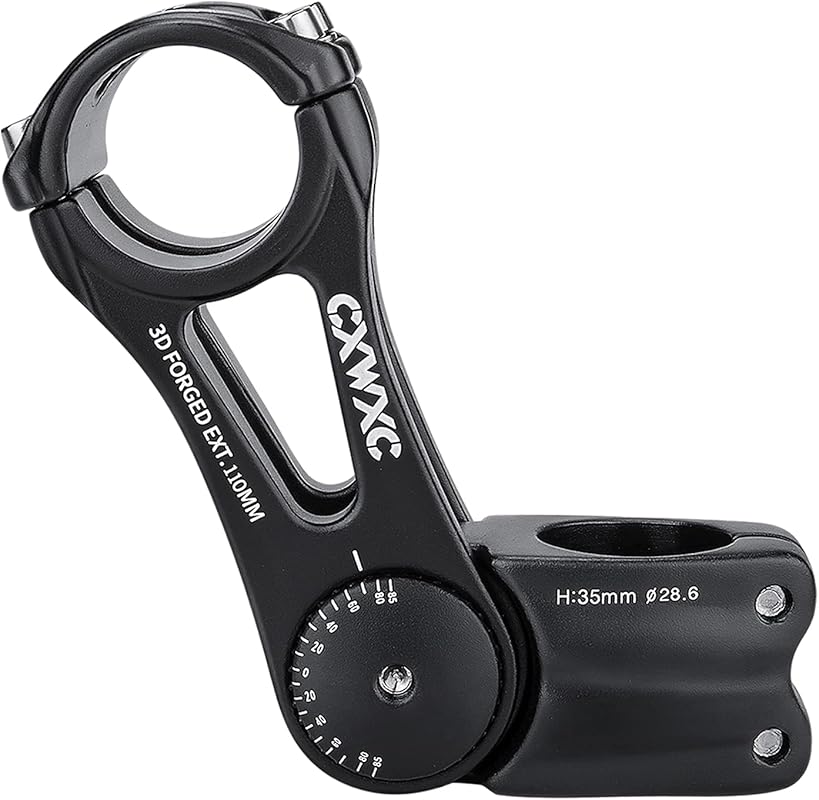 Aluminum Alloy Adjustable MTB Stem 31.8mm 70° 110mm Handlebar Riser fo