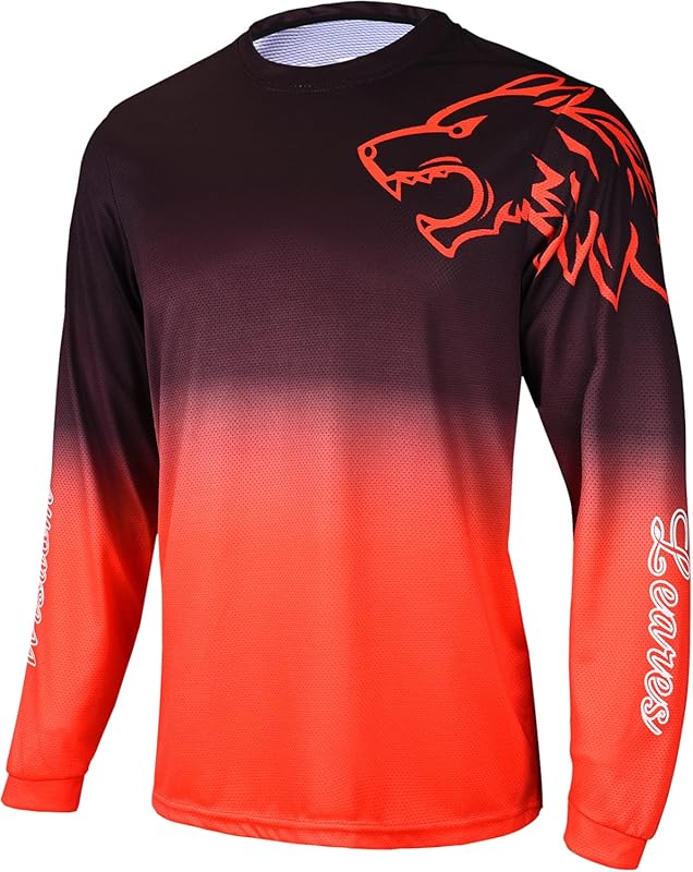 Men’s Long-Sleeve MTB Shirt, Quick-Dry & Moisture-Wicking for Off-Road