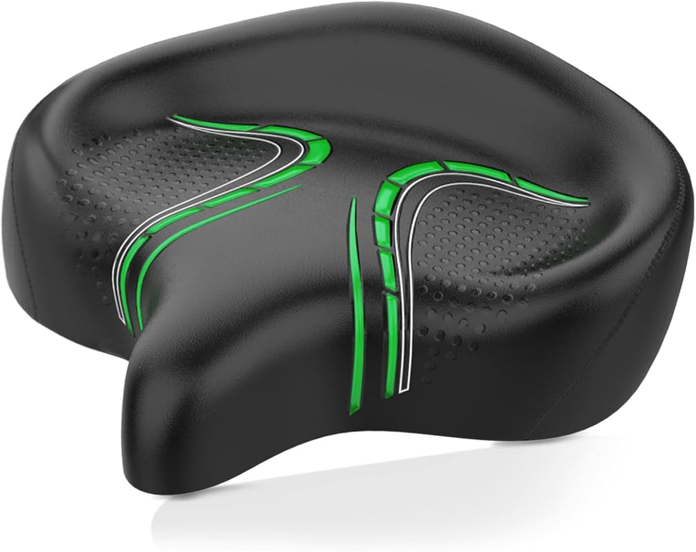 Bluewind Oversized Bike Seat with Backrest for Electric & Exercise Bik