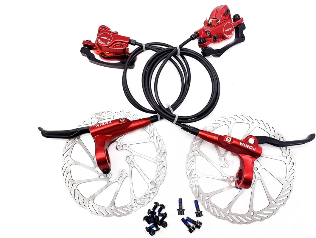 Mountain Bike Hydraulic Disc Brake Kit, Front & Rear Fit MTB XC Trail