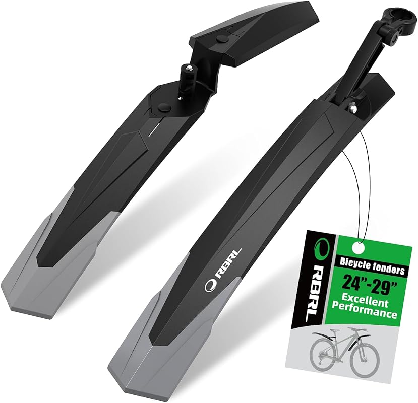 RBRL Thickened Wide Bike Fenders – Adjustable Splash Guards for 24