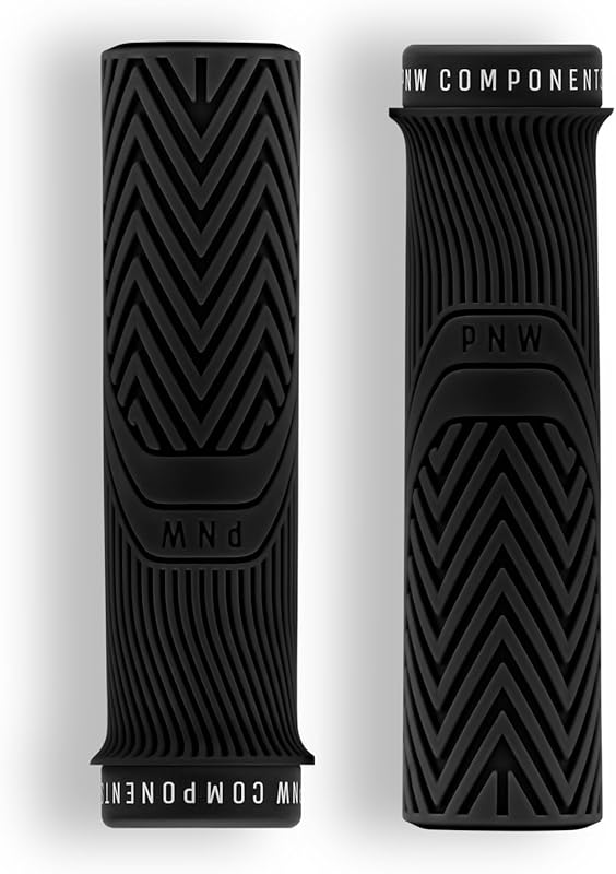 PNW Loam Lock-On MTB Grips – 25A Tacky Rubber, Ergonomic Trail & Endur
