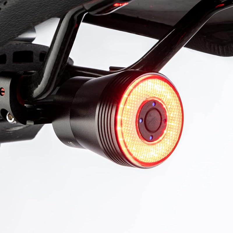ROCKBROS Smart Brake Sensing Rear Light, USB Rechargeable, Ultra Brigh