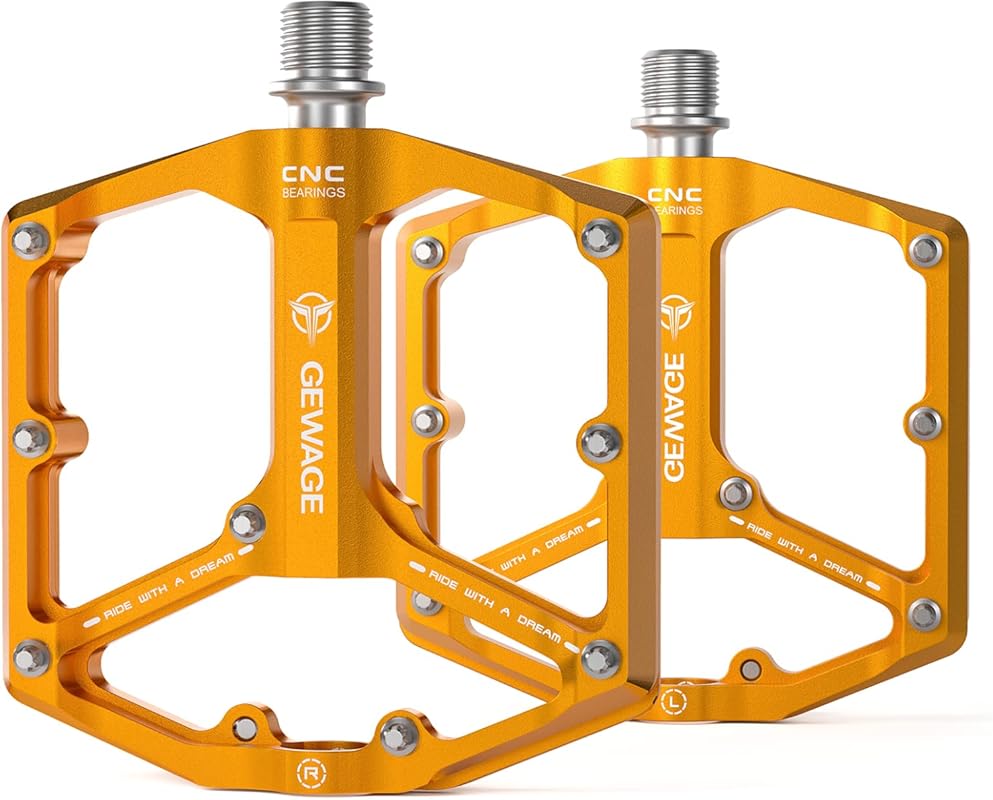 3-Bearing Flat Pedals – 9/16