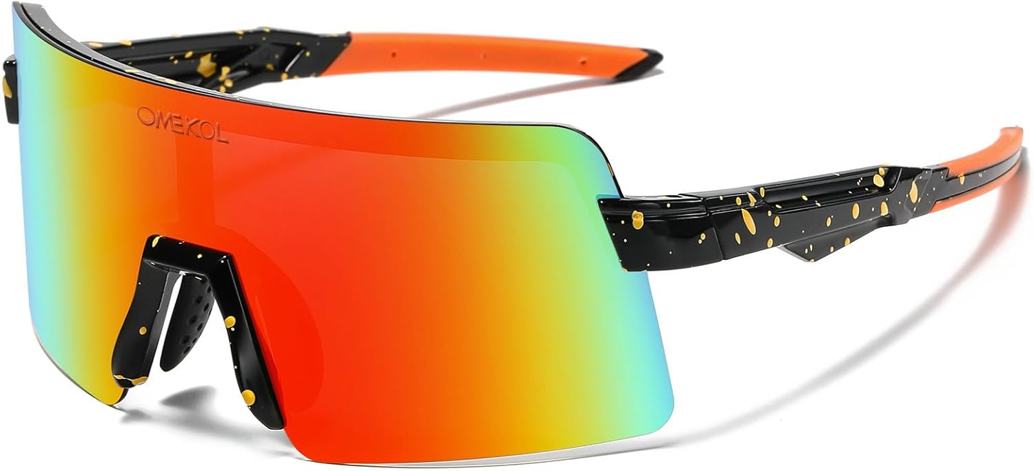 OMEKOL Polarized UV400 Sunglasses for Adults & Youth Outdoor Sport Cyc