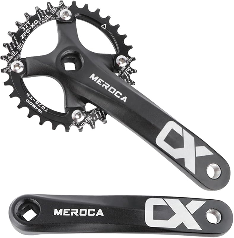 Square Taper MTB Single Speed Crankset 170mm 104BCD with 32T-38T Chain
