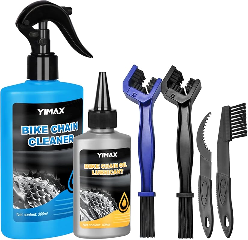 Bike Chain Cleaner Set – 100ML Lube & 300ML Cleaning Spray with Brushe