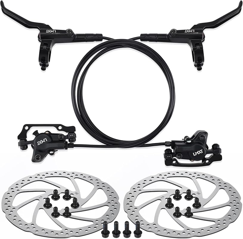 TOBWOLF MTB Disc Brake Set with 160mm Rotors & Hydraulic Calipers for