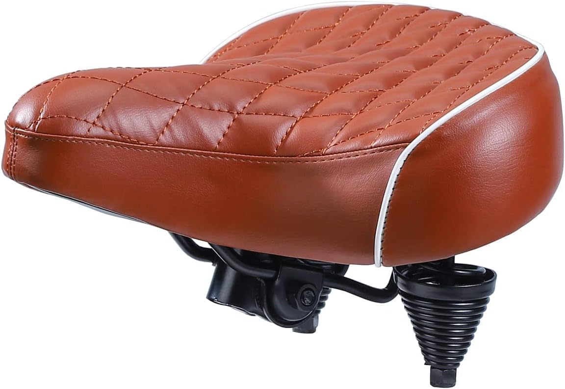 Comfortable Extra Wide Beach Cruiser Bike Seat – Heavy Rider Support, 