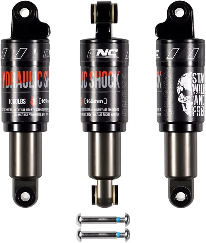 CNC Hydraulic Rear Shock Absorber, 120–200mm Travel, Fits MTB/Mtn/EBik