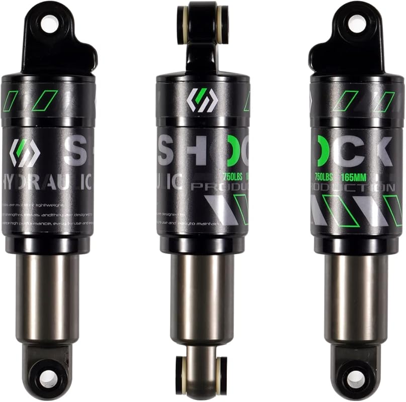 Chooee 165mm Mountain Bike Rear Shock Absorber with 750lbs Capacity fo