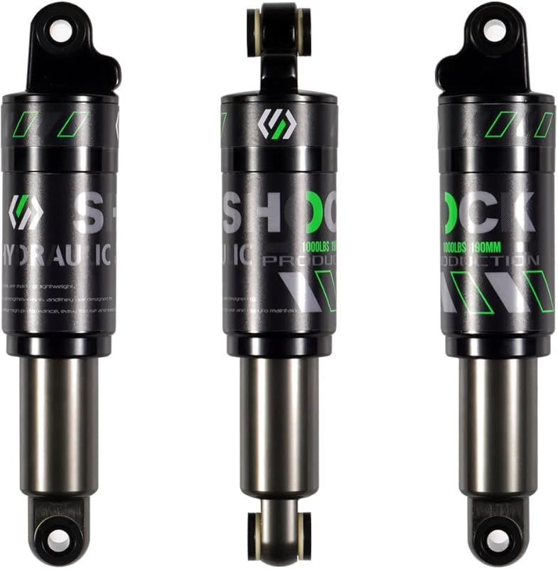 Chooee 190mm Mountain Bike Rear Shock Absorber with 1000lbs Capacity f