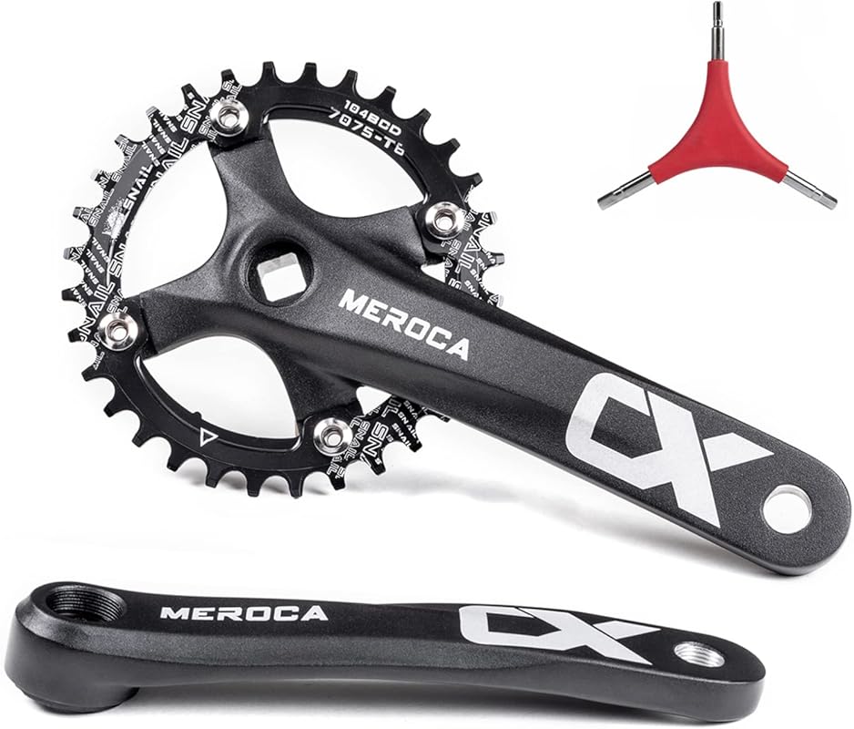 Cyclon Narrow Wide Round Chainring 170MM Single Speed Crankset 104BCD