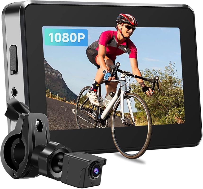 Rechargeable 360° Rotation Bike Rear View Camera with 4.3'' HD Display