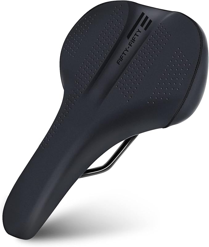 FIFTY-FIFTY Comfortable Memory Foam Mountain Bike Saddle for Men & Wom