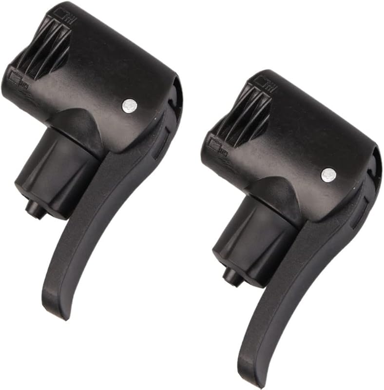 Dual Head Bike Track Pump – 2-Pack with Valve Connectors for Presta & 