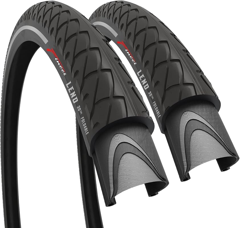Fincci Slick City 26x1.95 Kevlar Foldable Bike Tire for Electric & Fol
