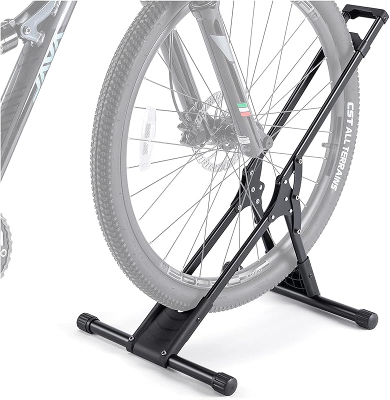 CHEPARK Indoor Bike Floor Stand Rack, Fits 20”-29” Mountain Road Bikes