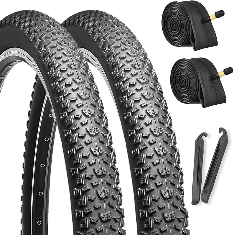 Hycline 2-Pack High-Performance Folding MTB Tires for 20/24/26/27.5-In