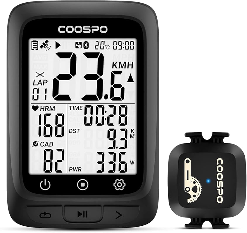 COOSPO Bike Computer GPS Wireless ANT+ Cycling Computer GPS with Bluet