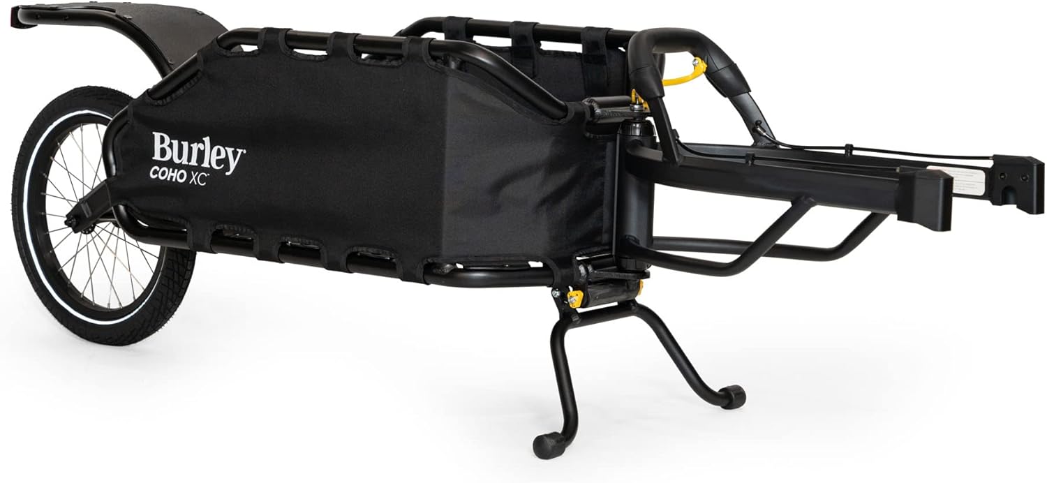 Burley COHO XC Cargo Trailer: Single-Wheel Design, Coil-Spring Suspens