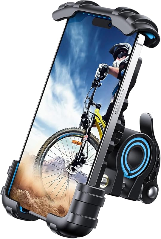 Lamicall Motorcycle Bike Phone Clip for iPhone 14+ & Galaxy S9/S10, 4.