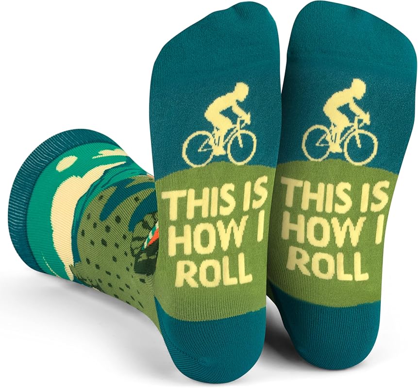 Lavley Fun Bike Socks – Great Gift for Cyclists & Mountain Bikers