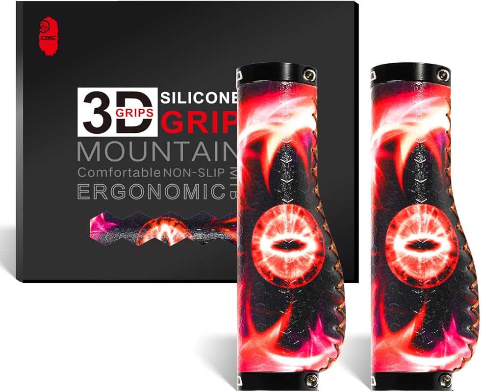 Chooee Silicone Ergonomic MTB/BMX Handlebar Grips for Comfortable Ridi