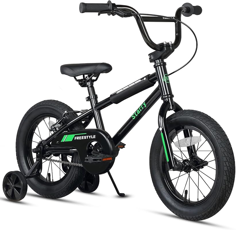 cubsala BMX Style Kids Bike, 12-18 Inch with Training Wheels & Coaster