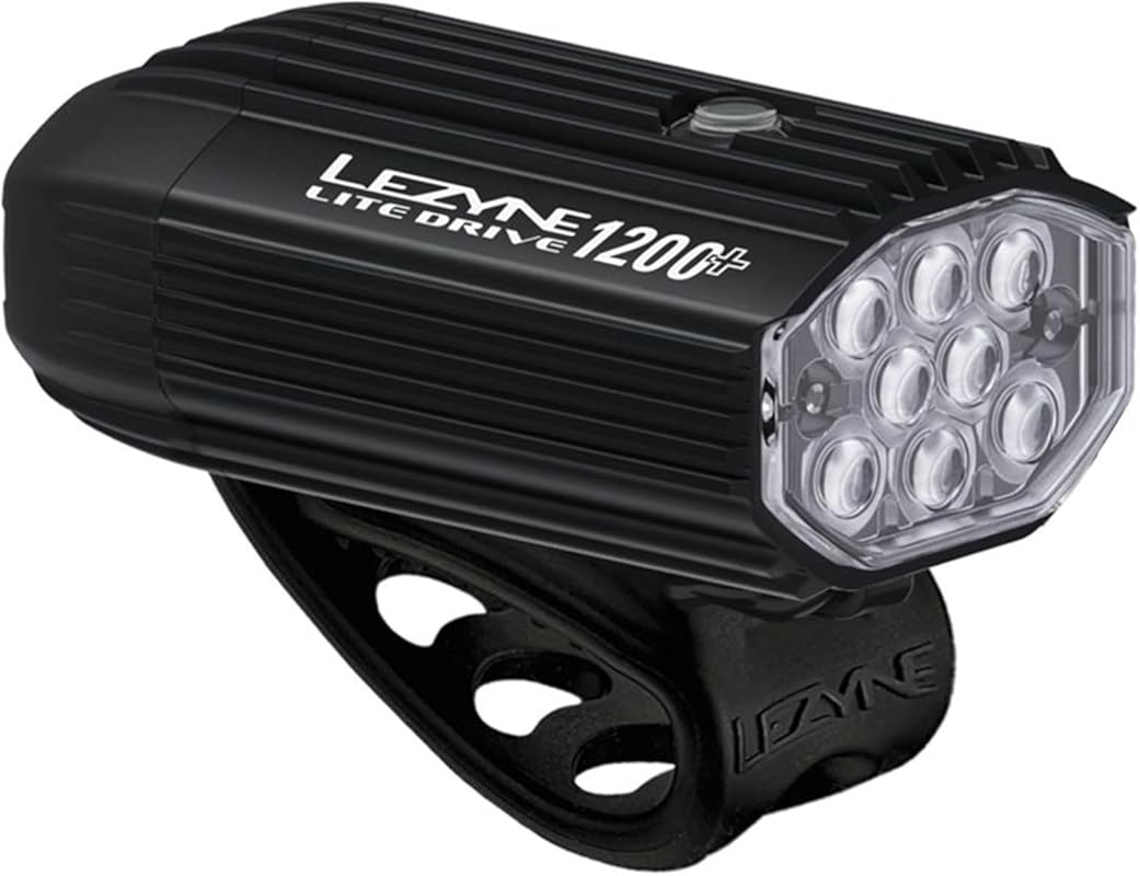 Lezyne Lite Drive USB Rechargeable Bike Light with IPX7 Waterproof, Mu