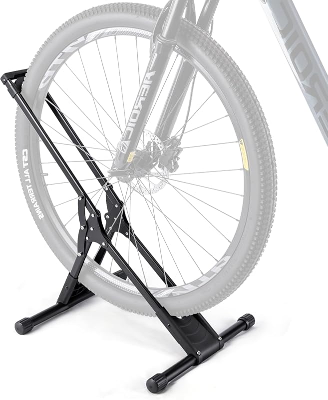 CXWXC Indoor Floor Bike Rack, Holds 20”-29” Mountain & Road Bikes, Com