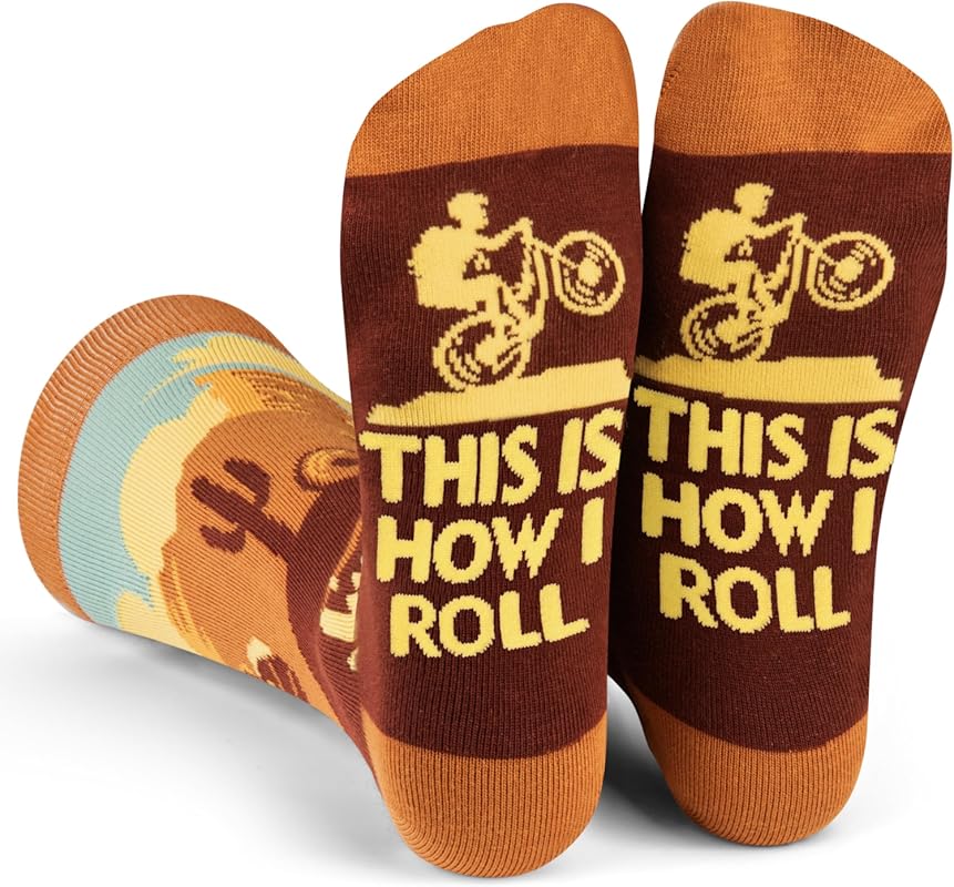 Lavley Fun Bike Socks – Great Gift for Cyclists & Mountain Bikers