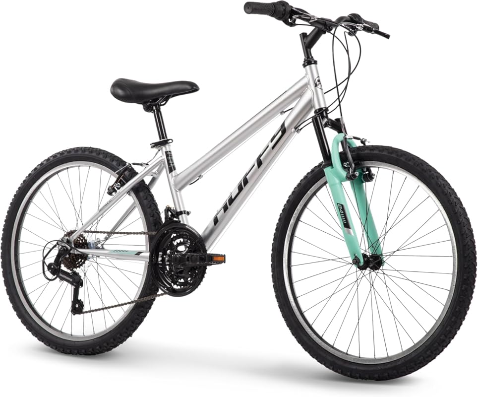 Huffy Stone Mountain Bike with Dual Suspension, Shimano Gears, and All