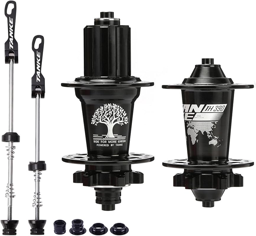 HUIOP Bicycle Hub Set, Front & Rear 36H 6 Bearings Quick Release for M