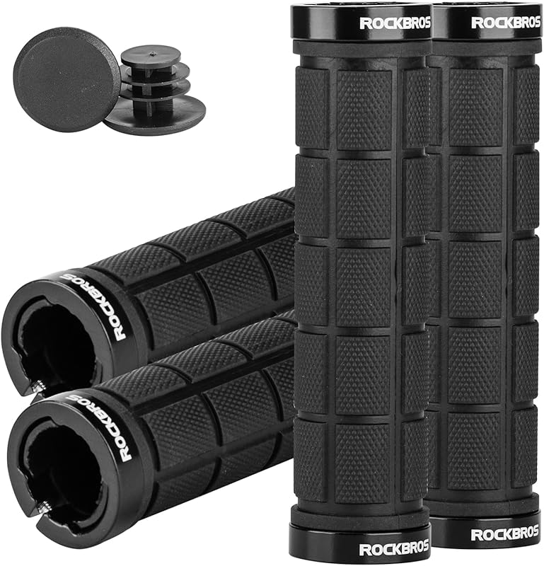 ROCKBROS 4pcs Double Lock-On Comfortable Anti-Slip Bike Grips for MTB,