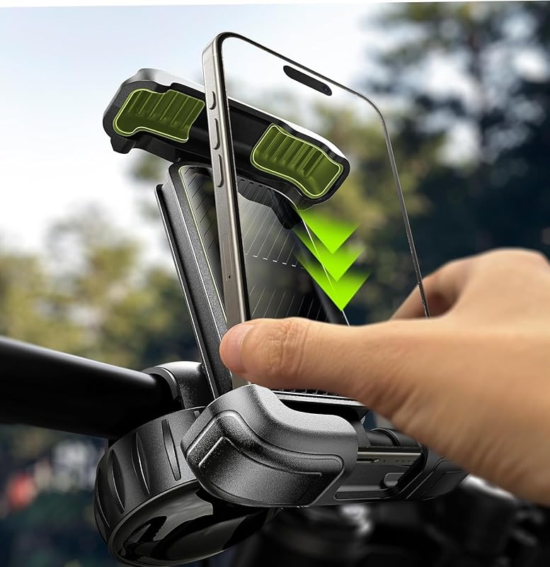 LISEN Super Easy Install Bike Phone Holder for Handlebar, Fits iPhone,