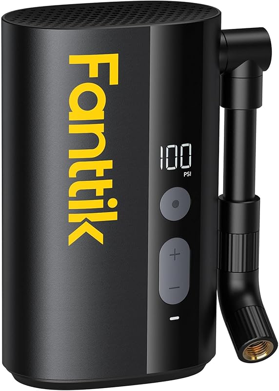 Fanttik X9 Ace Mini Electric Bike Pump, 32s Fast Inflate, 150PSI Gauge