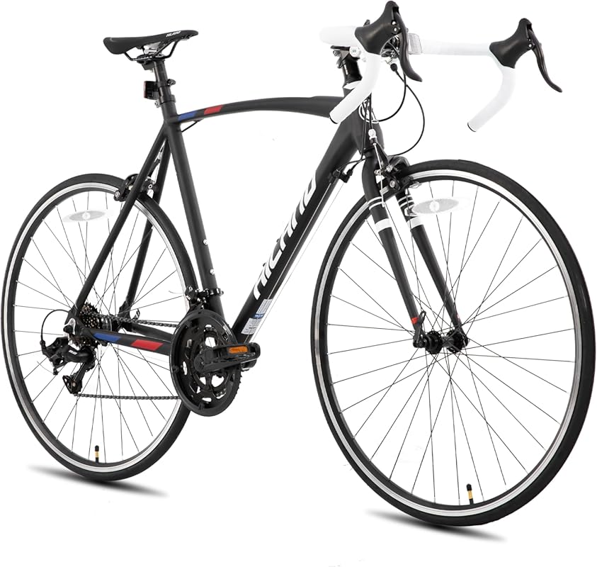 Hiland 700C Road Bike with 14 Speeds, Lightweight Aluminum Frame for M