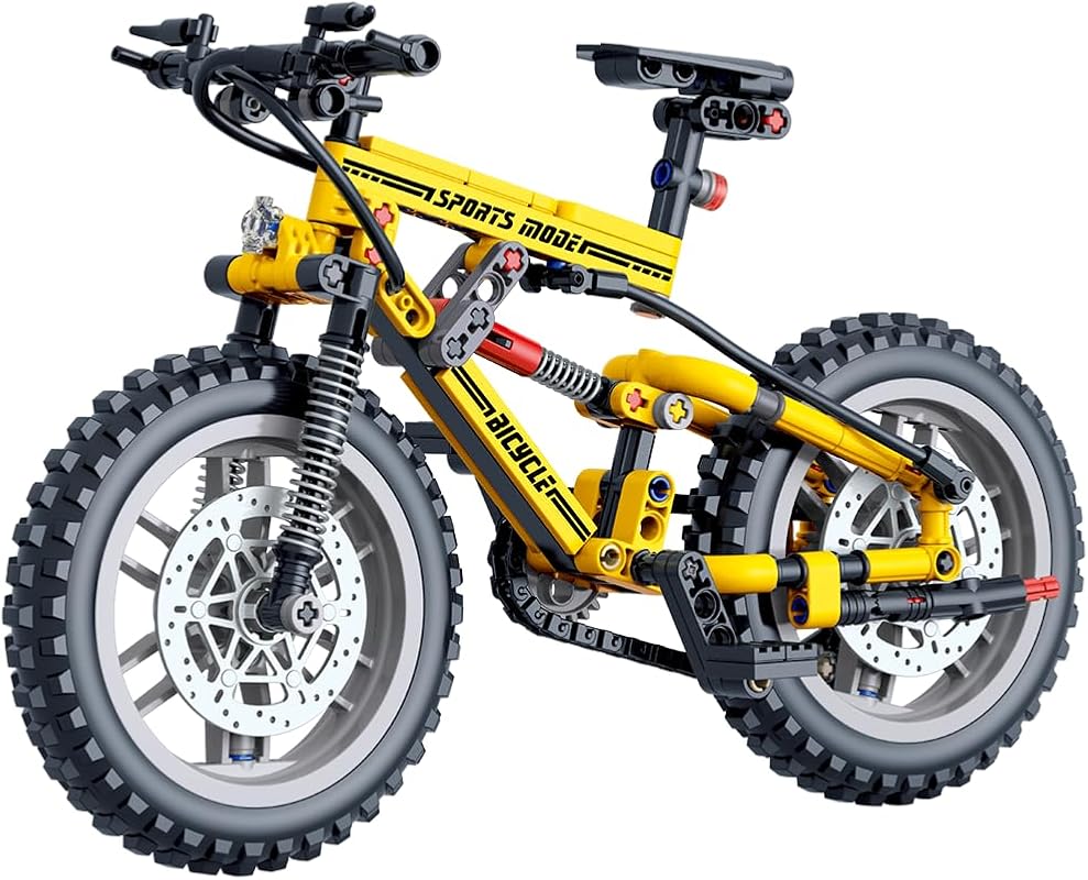 ENHANA Motorcycle Building Blocks Set, Compatible with Lego Technic, S