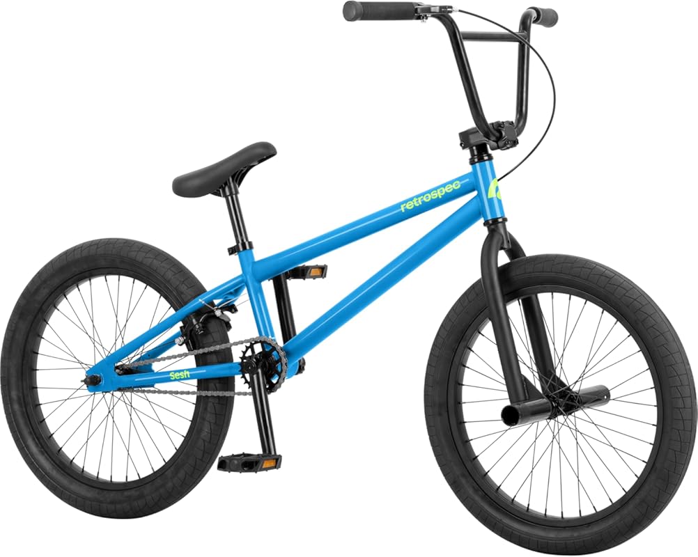 Retrospec Sesh 20” Kids BMX Bike with Removable Pegs & Shock-Absorbing