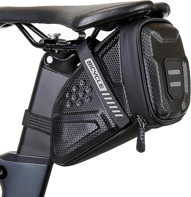 EVA Hard Shell Waterproof Bike Saddle Bag 1L Under-Seat Tail Bag for M