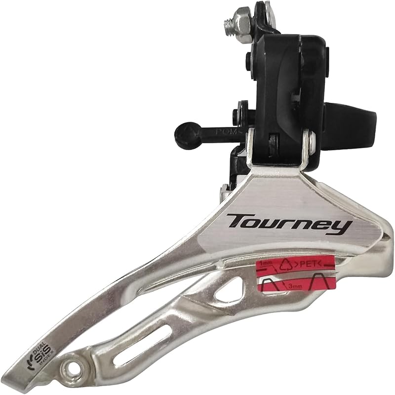 Bicycle Front Derailleur FD-TY300 3-Speed Up/Down Swing with Adjustabl