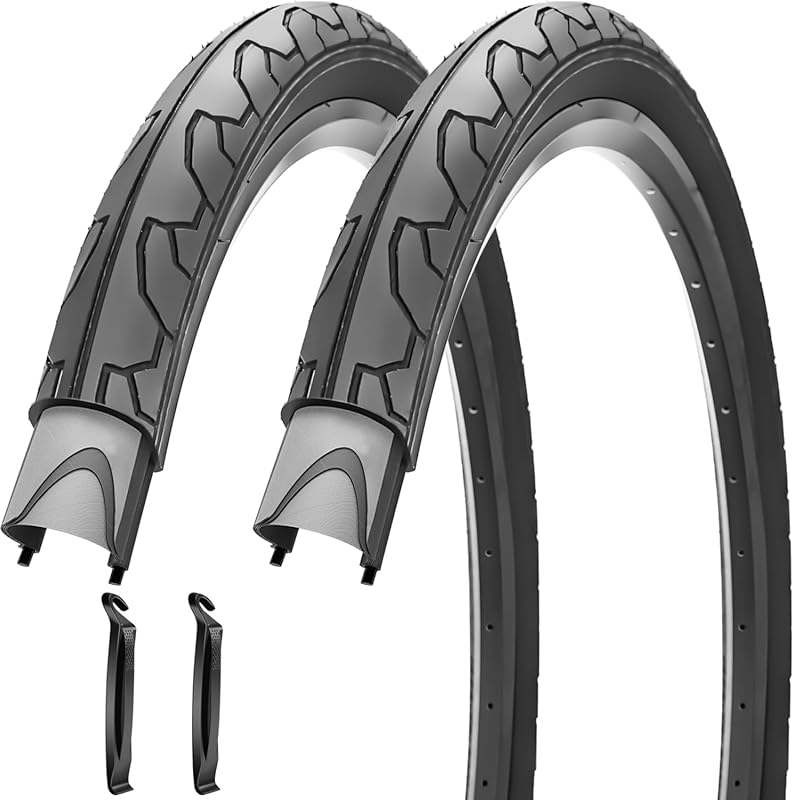 SIMEIQI 26x1.95 Slick Bike Tires – Compatible with 26