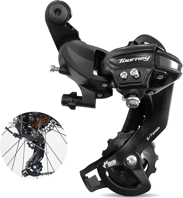 Tourney RD-TY300 6/7 Speed Direct Mount Rear Derailleur for Mountain, 
