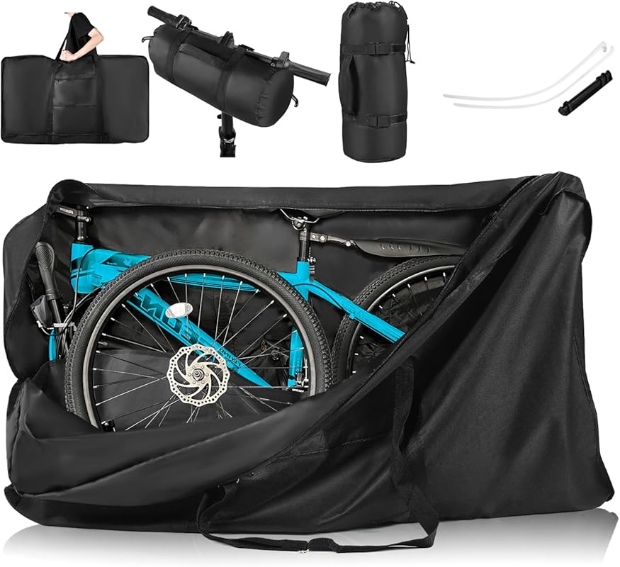 Heavy Duty 840D Waterproof Bike Travel Bag – Portable Folding Carry Ca