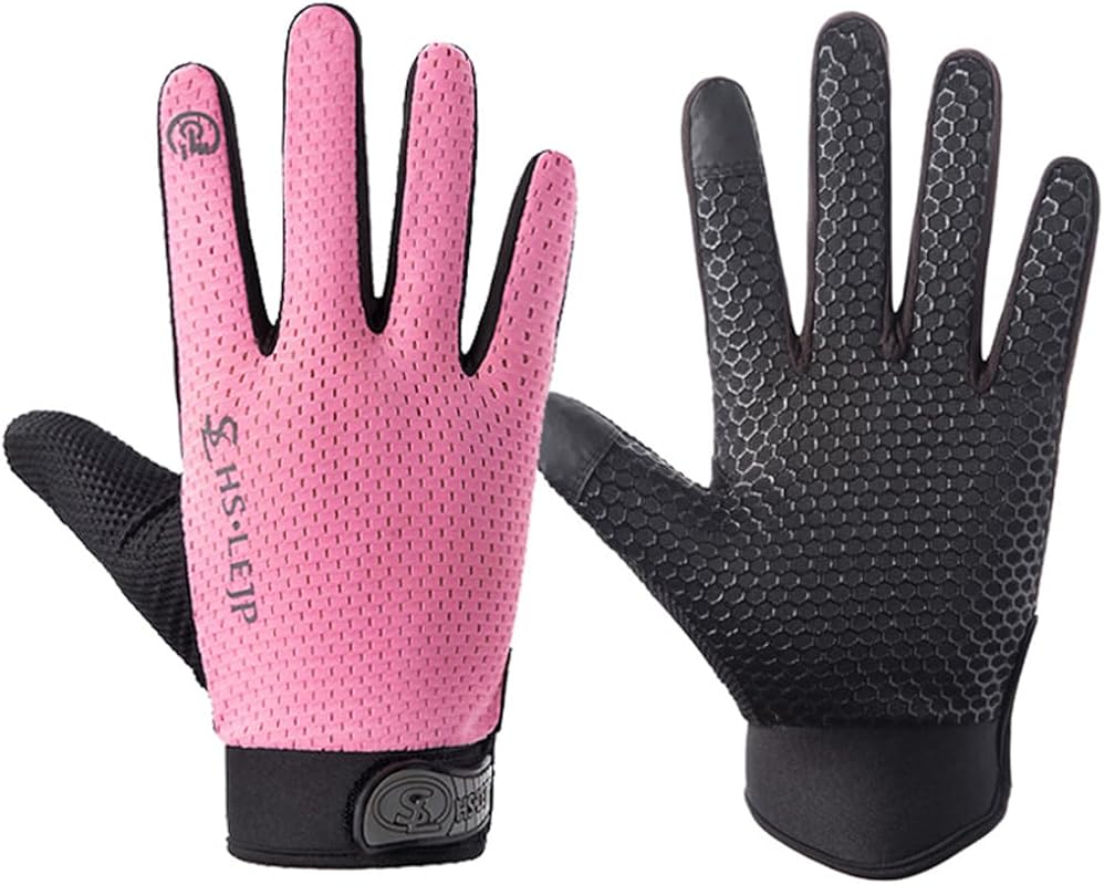 Sujayu Full Finger Touchscreen MTB Racing Gloves for Men Women Bicycli