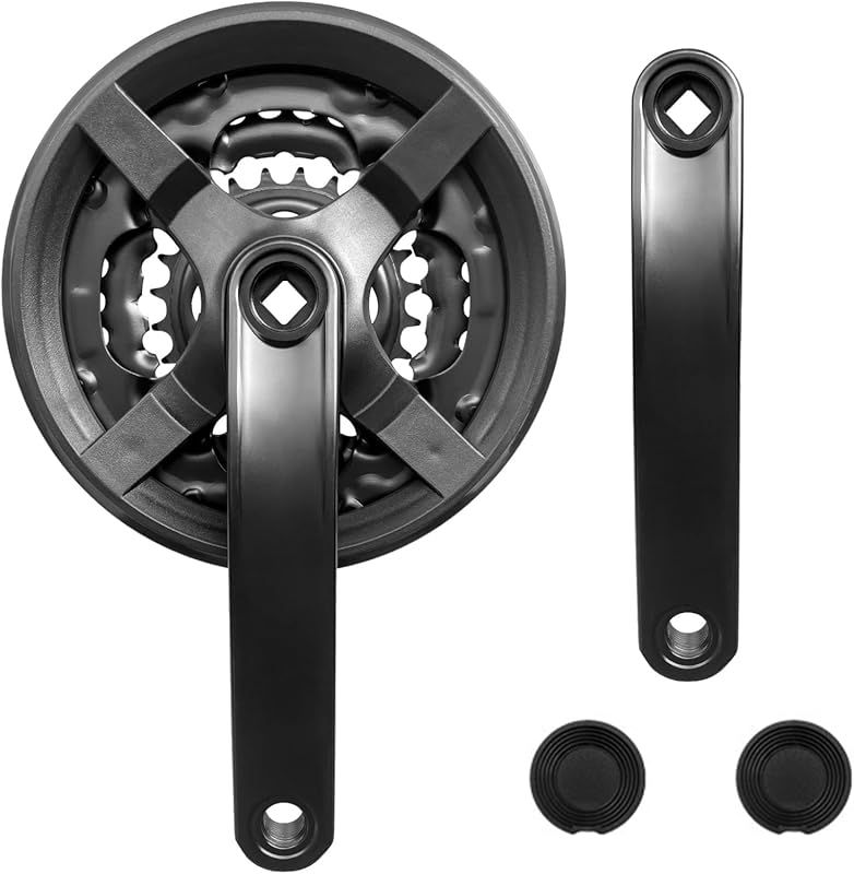 FC-TY301 42-34-24T 3x6/7/8-Speed Mountain Bike Crankset, 170mm Square 